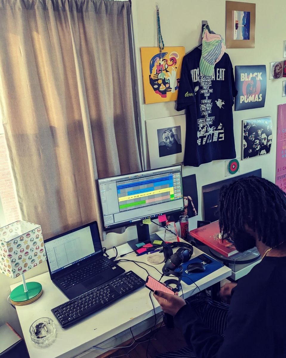 In the studio