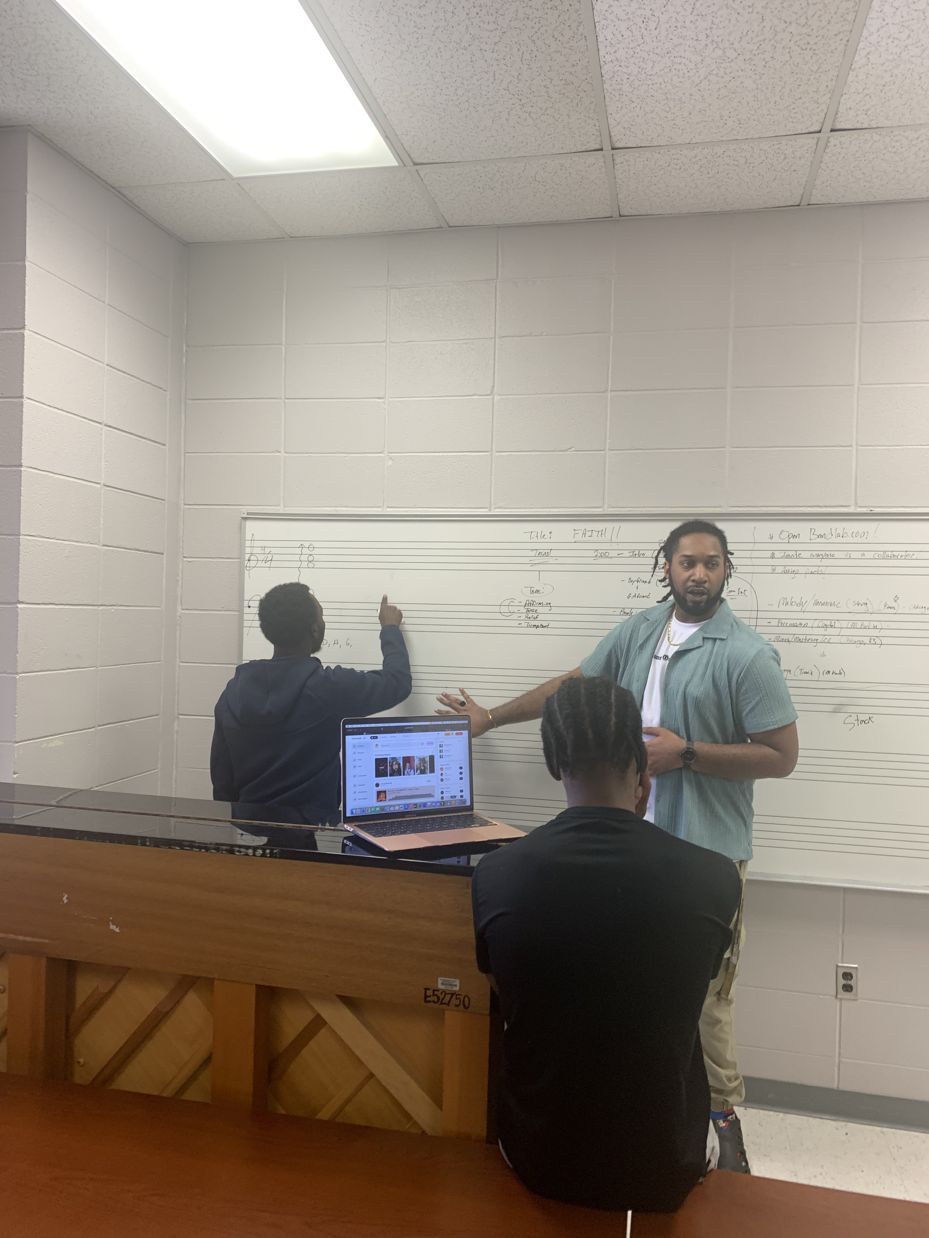 Kalif teaching music composition